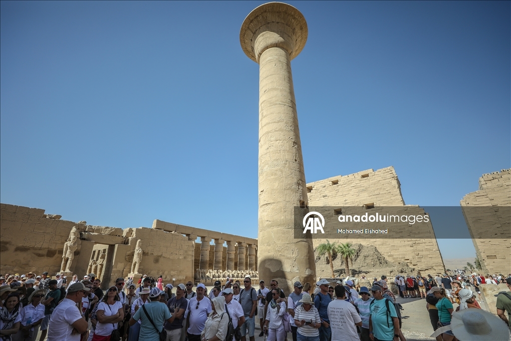 Karnak Temple, which sheds light on Egyptian history, is visited by thousands of tourists every year