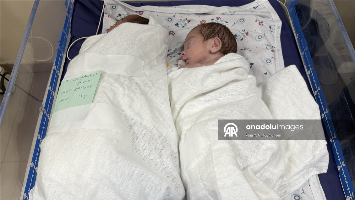 Gazze’de prematüre bebekler Aksa Şehitleri Hastanesi’ne nakledildi