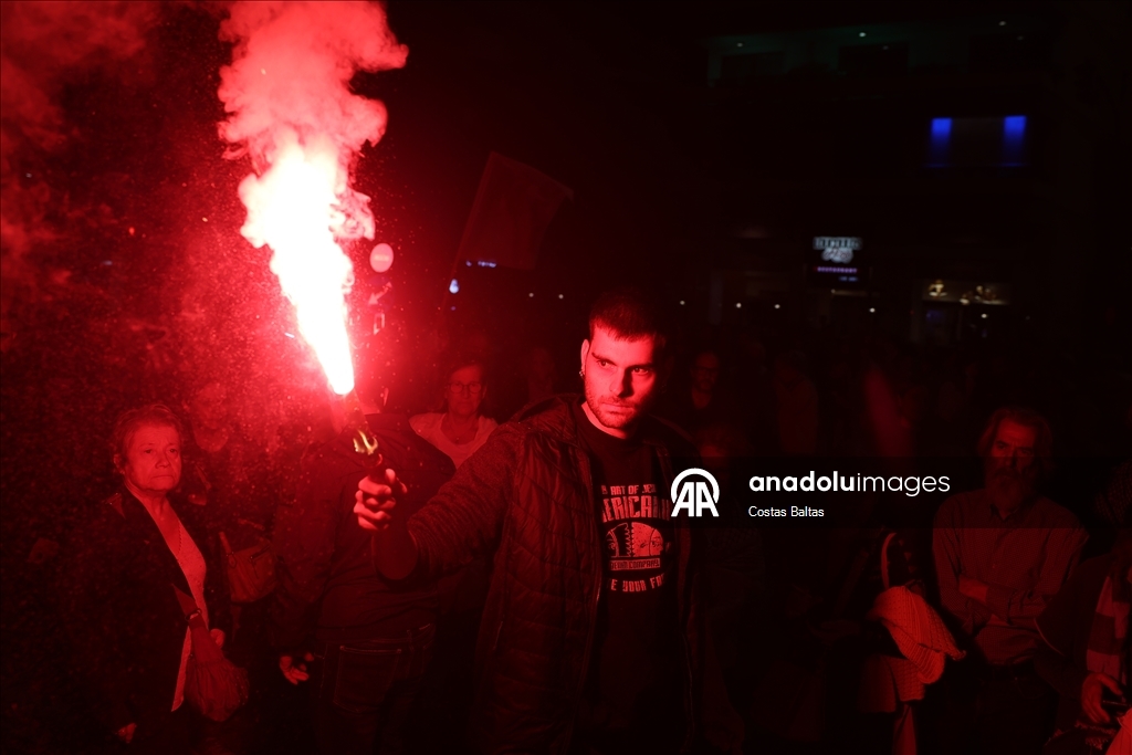 В Греции прошла акция в поддержку Палестины