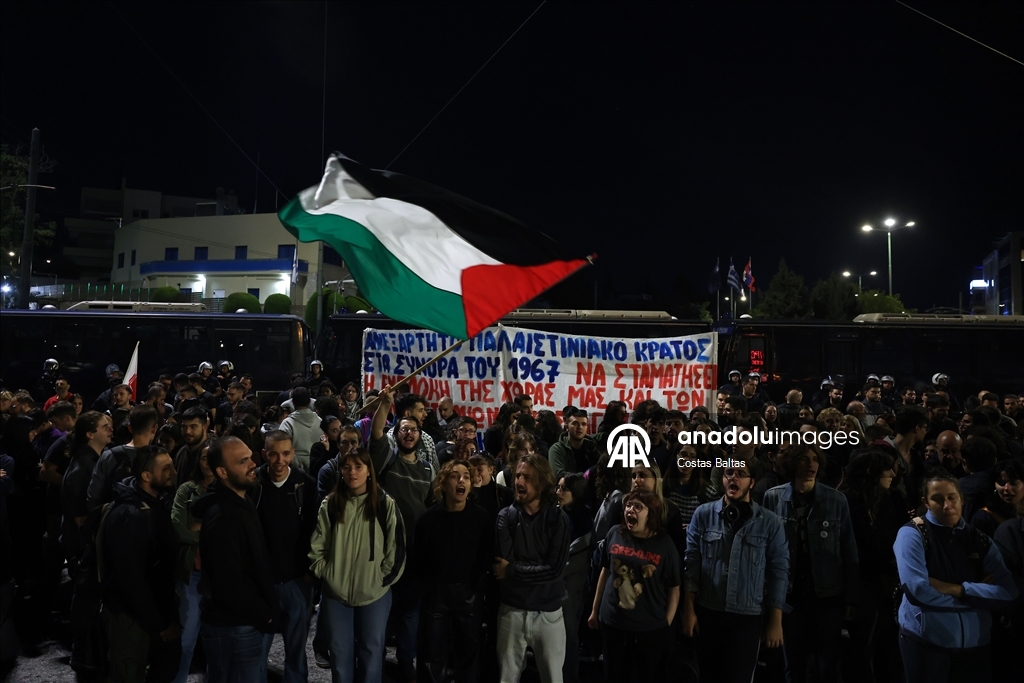 В Греции прошла акция в поддержку Палестины
