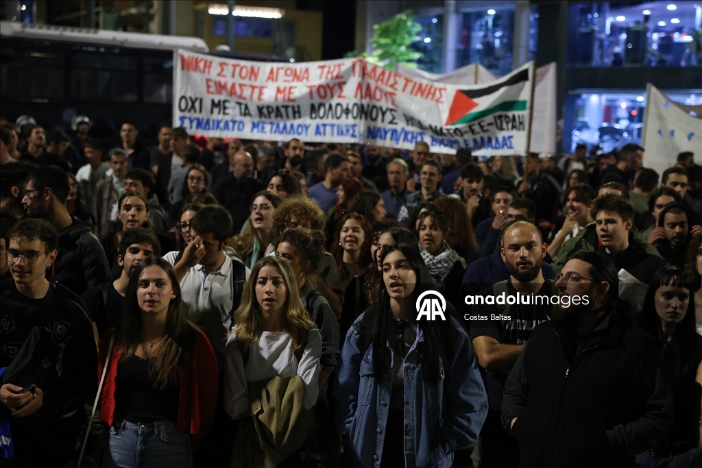 В Греции прошла акция в поддержку Палестины