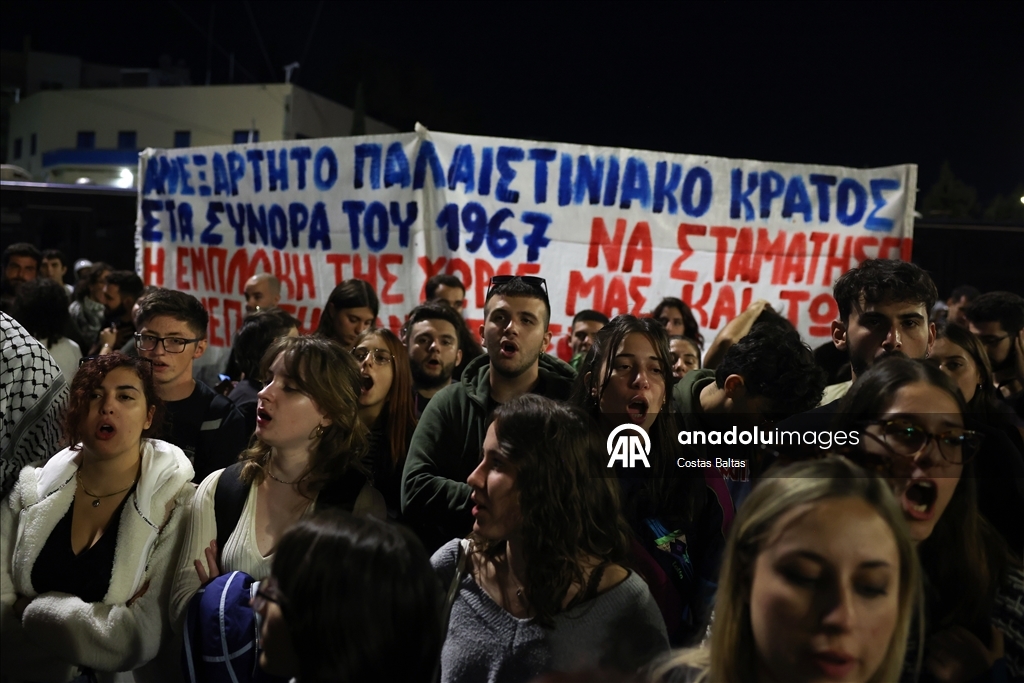 В Греции прошла акция в поддержку Палестины