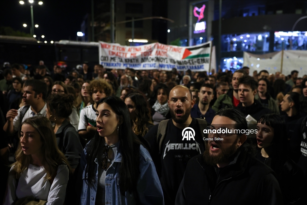 В Греции прошла акция в поддержку Палестины