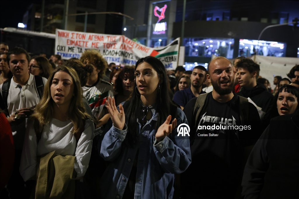 В Греции прошла акция в поддержку Палестины