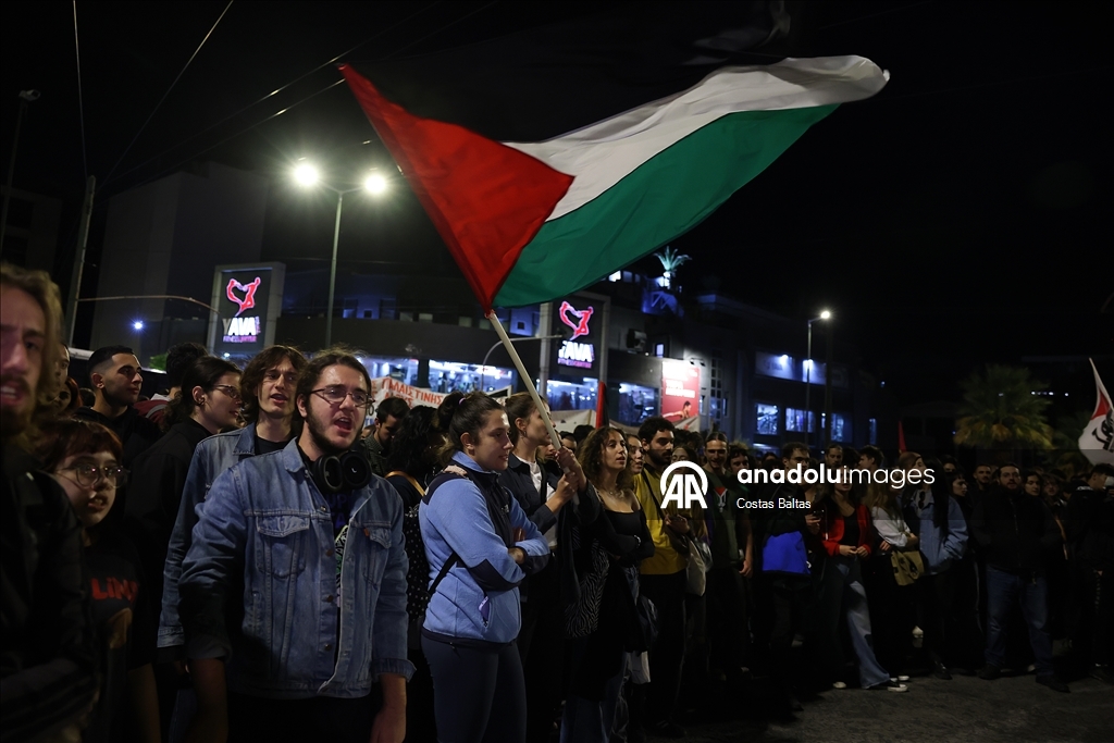 В Греции прошла акция в поддержку Палестины
