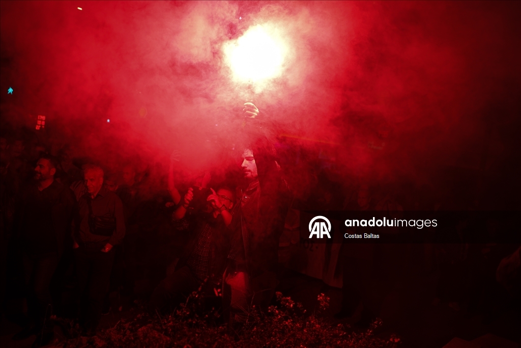 В Греции прошла акция в поддержку Палестины