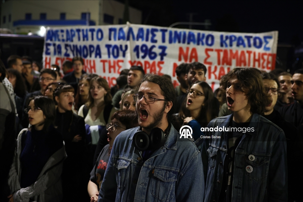 В Греции прошла акция в поддержку Палестины