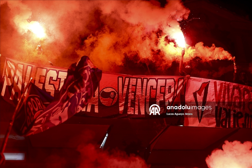 Gazze'de ateşkesin ardından Santiago'da Filistin'e destek gösterisi düzenlendi 13