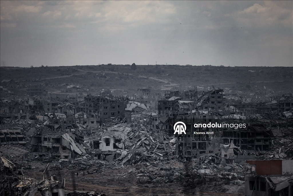 Ateşkesin ardından Gazze kentindeki yıkım görüntülendi