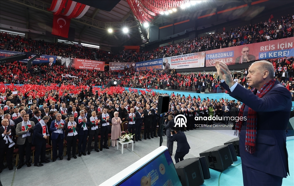 Cumhurbaşkanı Recep Tayyip Erdoğan, Trabzon'da