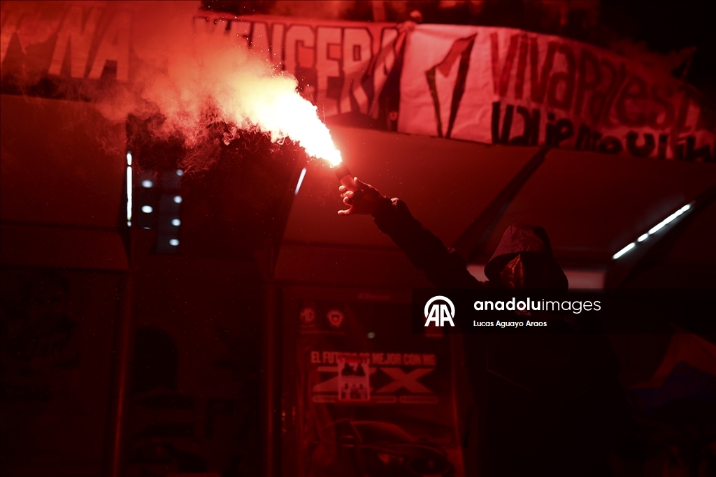 Gazze'de ateşkesin ardından Santiago'da Filistin'e destek gösterisi düzenlendi 14