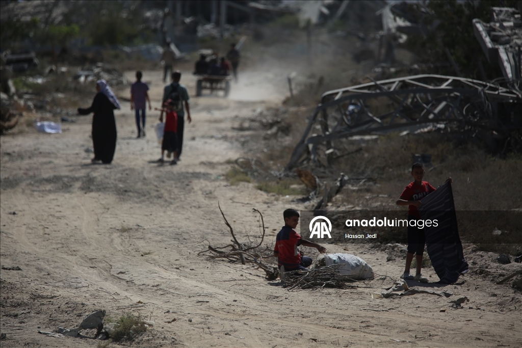 Gazze’de ateşkesin üçüncü gününde Filistinlilerin dönüşü sürüyor 13
