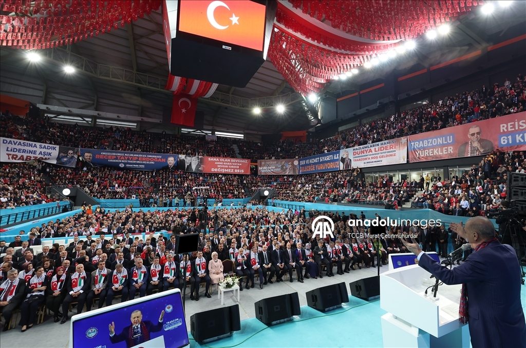 Cumhurbaşkanı Recep Tayyip Erdoğan, Trabzon'da
