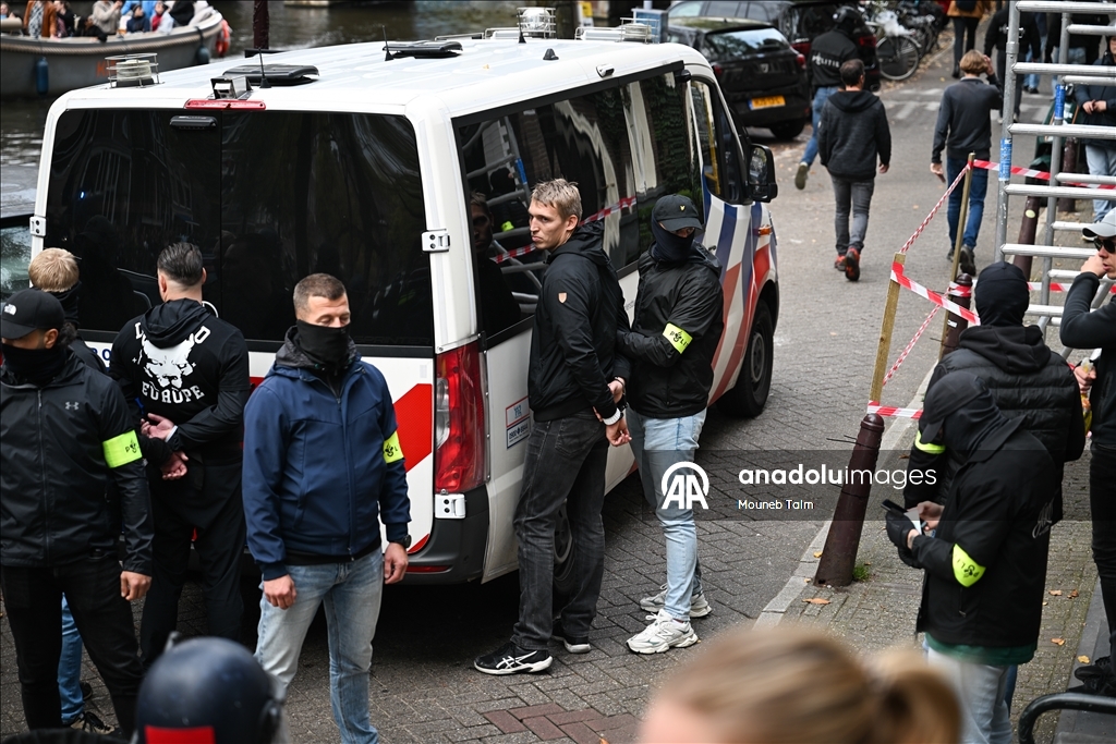 Полиция разогнала акцию против мигрантов в Амстердаме