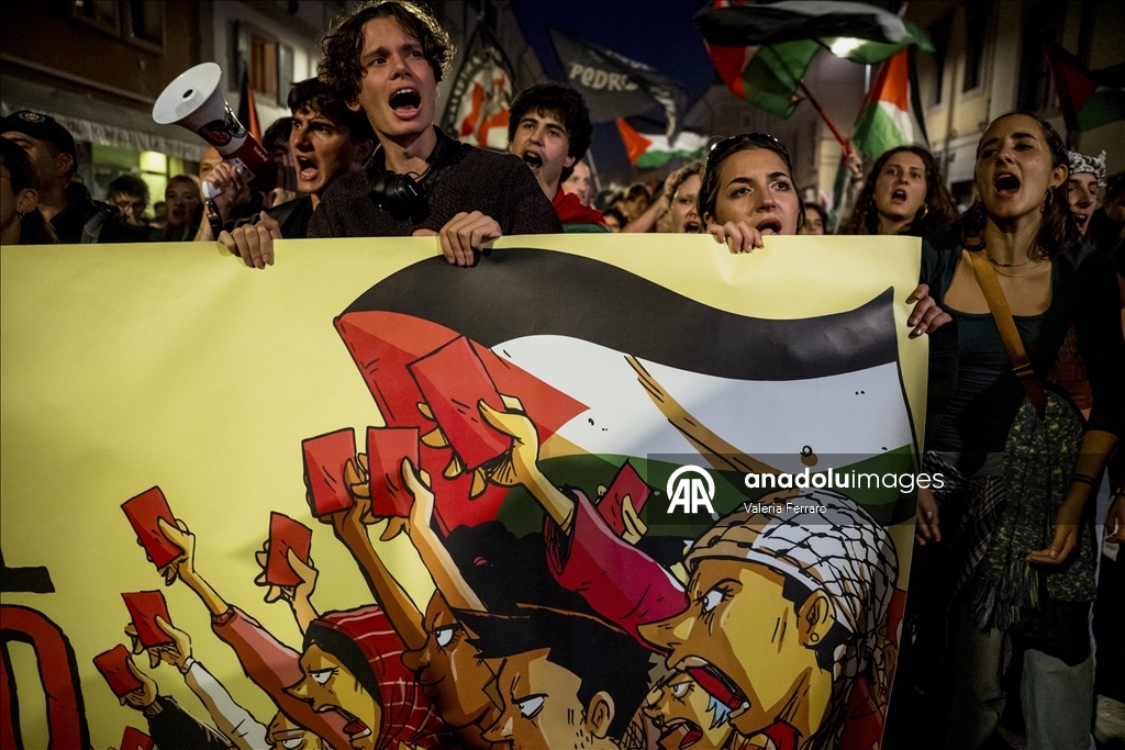 Thousands march in Udine to protest Israel ahead of World Cup Qualifier, several arrested