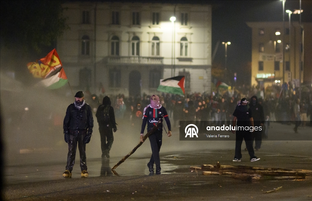 Thousands march in Udine to protest Israel ahead of World Cup Qualifier, several arrested