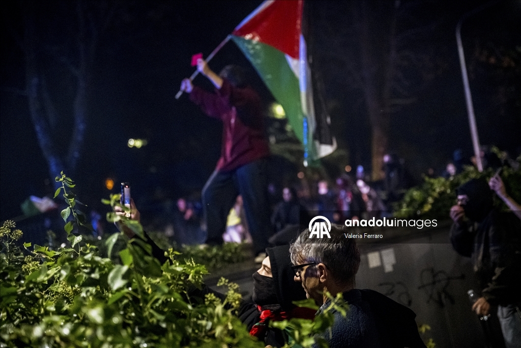 Thousands march in Udine to protest Israel ahead of World Cup Qualifier, several arrested