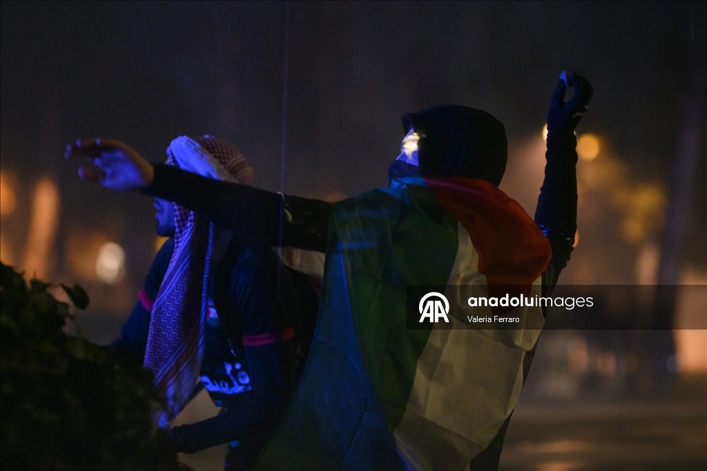 Thousands march in Udine to protest Israel ahead of World Cup Qualifier, several arrested