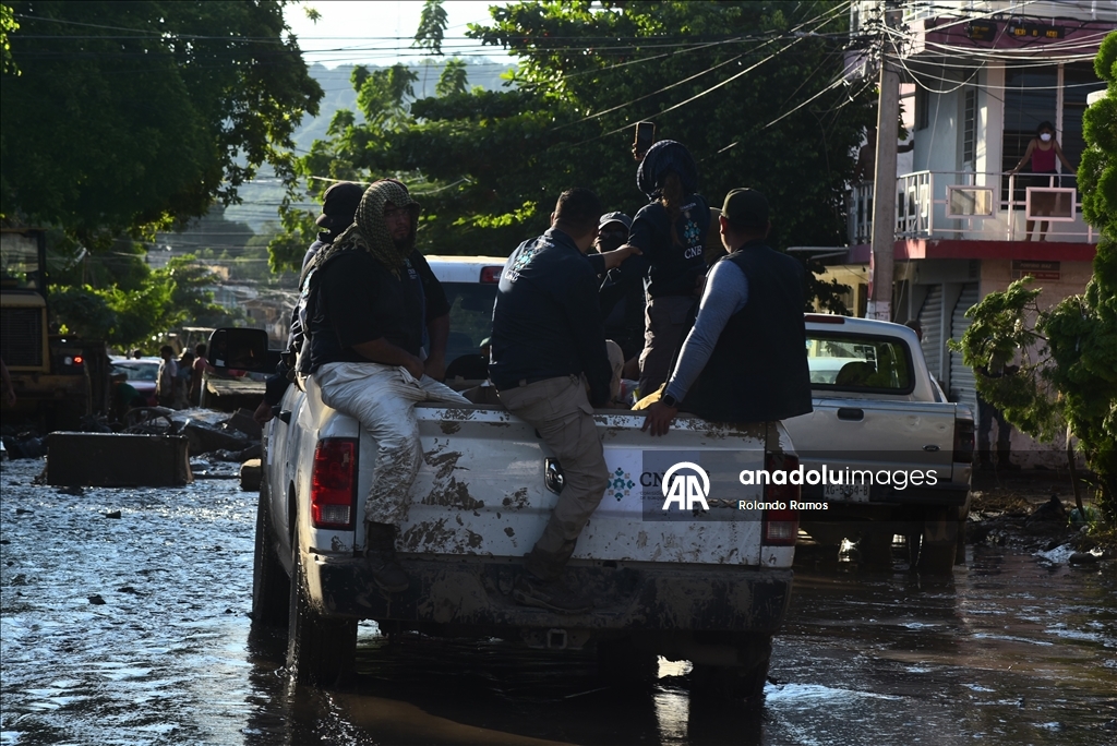 Aftermath of torrential rains in Poza Rica, Mexico