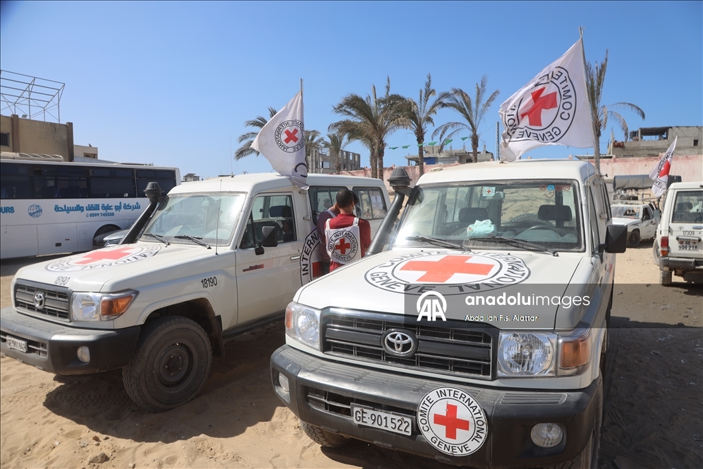 ICRC transfers bodies of Palestinians from Gaza to Nasser Hospital for identification