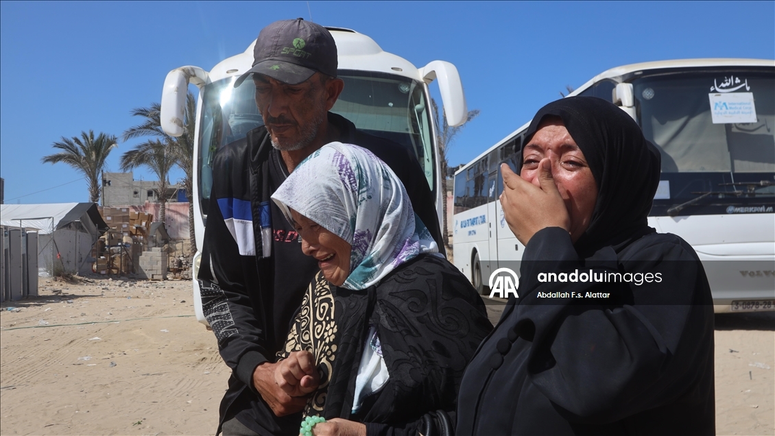 ICRC transfers bodies of Palestinians from Gaza to Nasser Hospital for identification