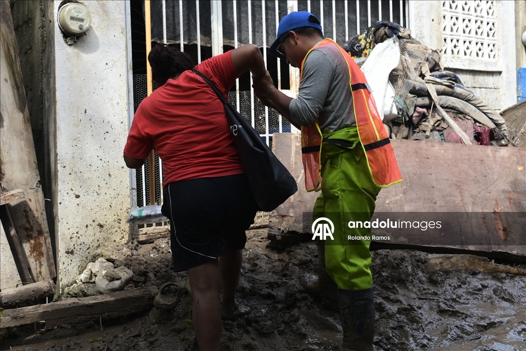 Aftermath of torrential rains in Poza Rica, Mexico
