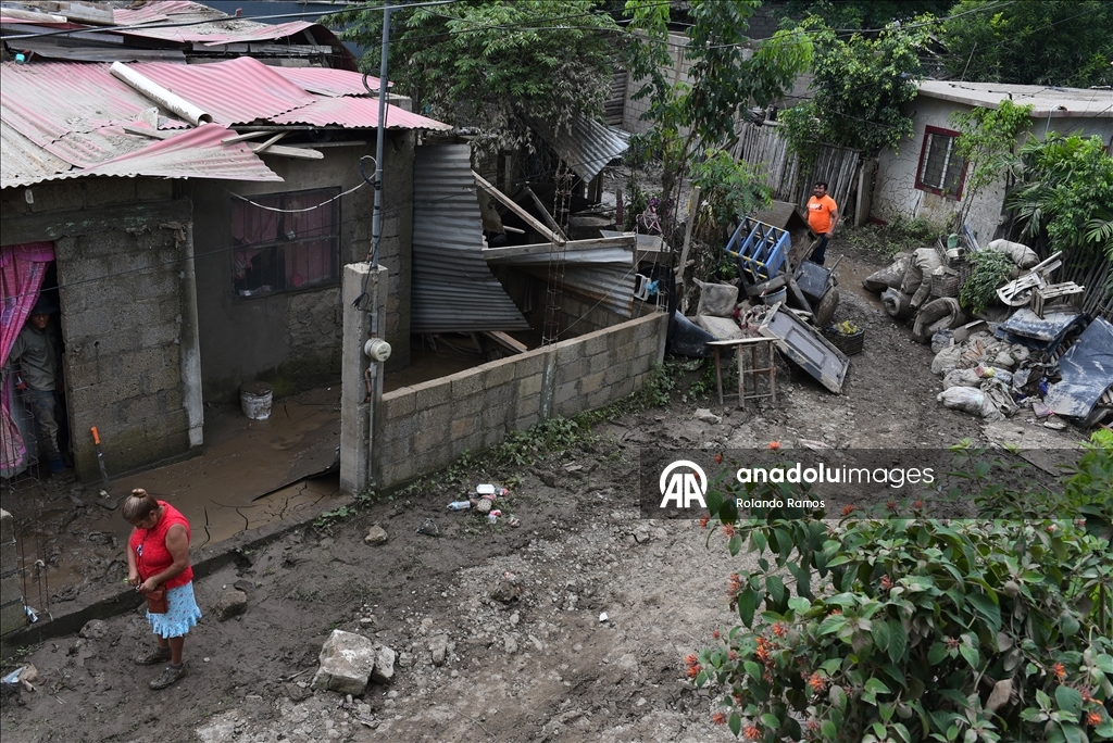 Aftermath of torrential rains in Poza Rica, Mexico