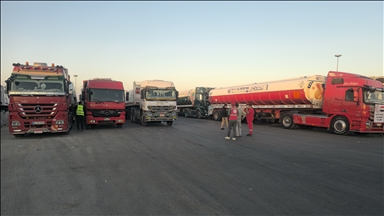 Aid trucks cross into buffer zone at Rafah crossing amid ongoing restrictions