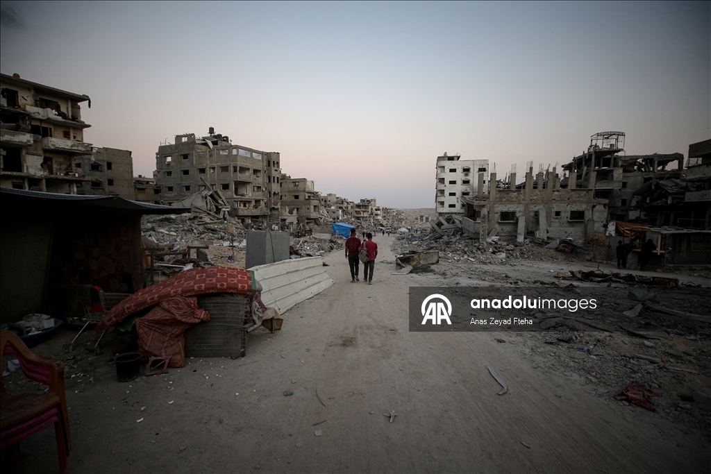 Destruction amid ceasefire agreement in Gaza