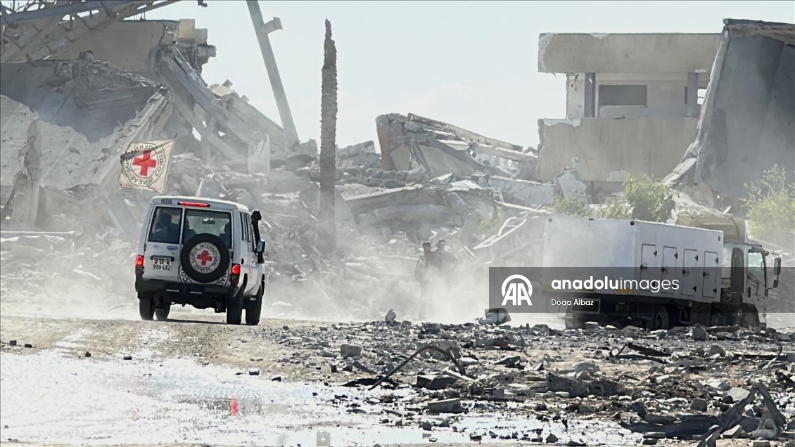 Israel hands over bodies of Palestinians to Red Cross for identification in Gaza