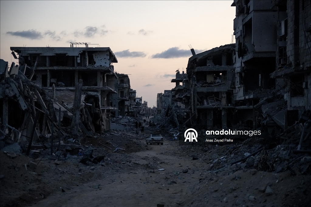 Destruction amid ceasefire agreement in Gaza