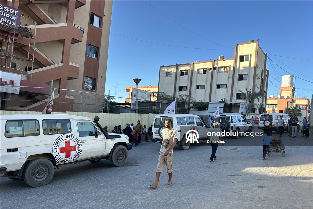 Israel hands over bodies of Palestinians to Red Cross for identification in Gaza