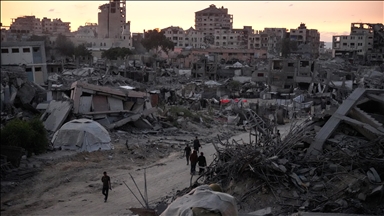 Destruction amid ceasefire agreement in Gaza