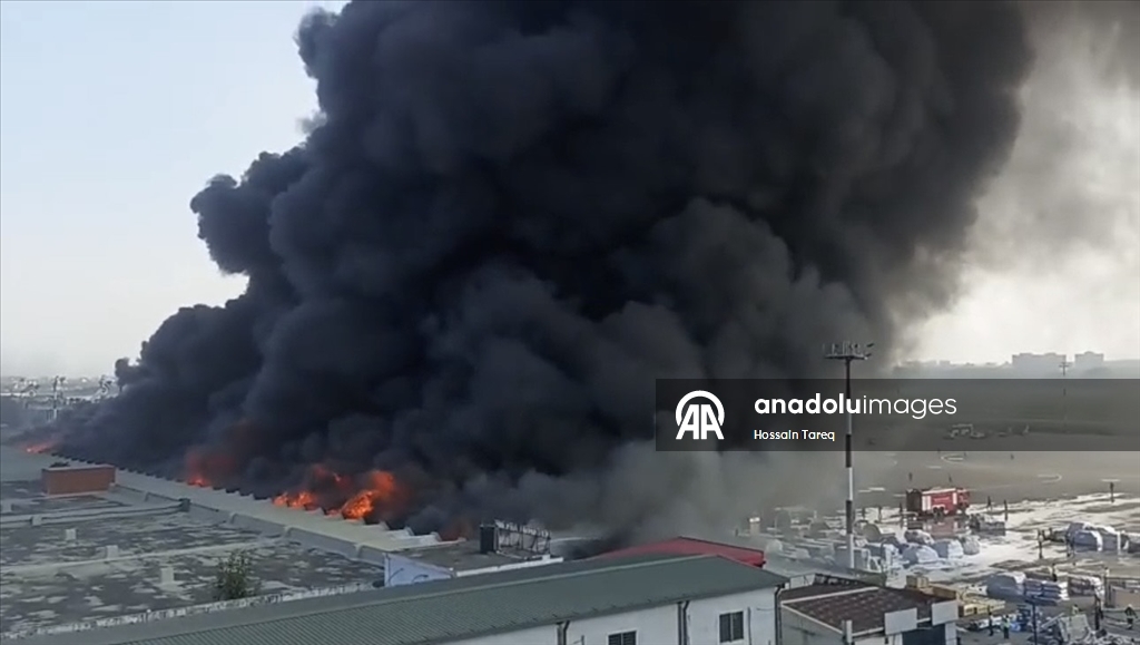 Fire breaks out at Bangladesh's main international airport, suspending flight operations