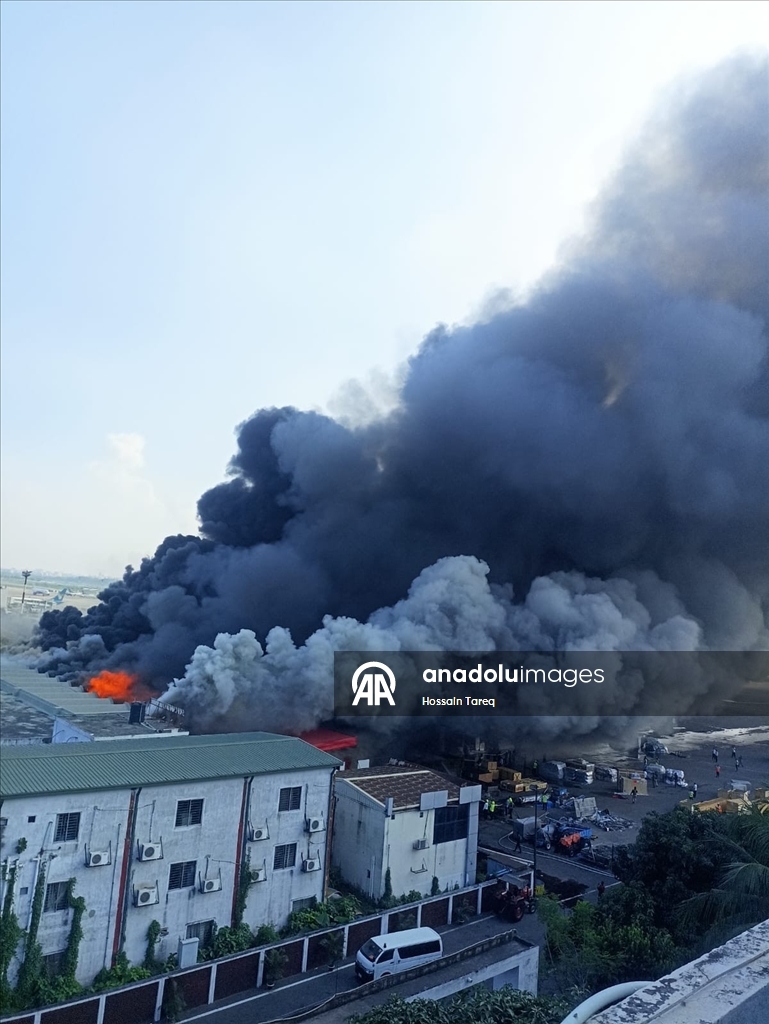 Fire breaks out at Bangladesh's main international airport, suspending flight operations