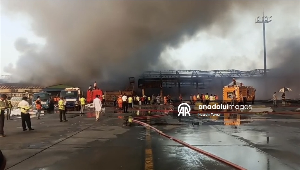 Fire breaks out at Bangladesh's main international airport, suspending flight operations