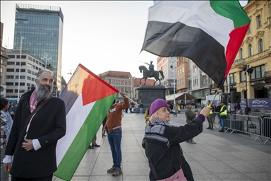 Prosvjed za Palestinu u Zagrebu "Ko je zasp’o, neka se probudi"