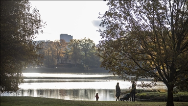 Stockholm draped in vibrant fall colors across parks and lakes