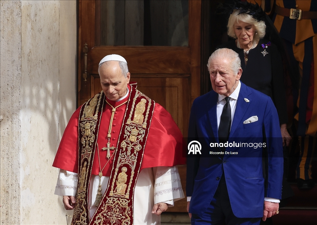King Charles III and Queen Camilla at the Vatican