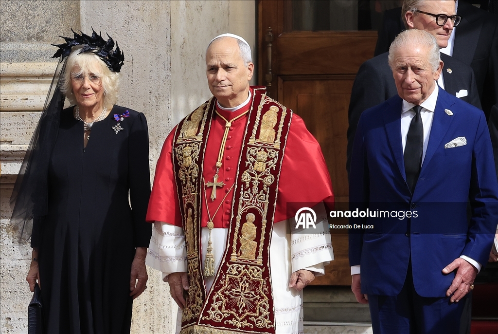 King Charles III and Queen Camilla at the Vatican