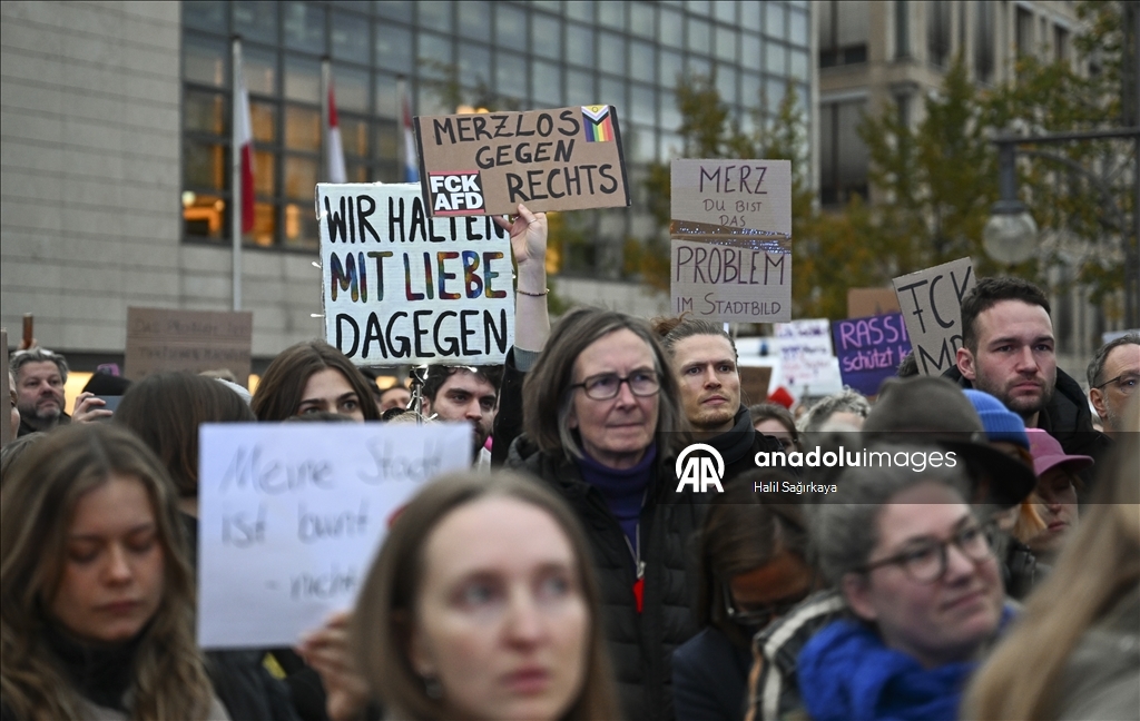 У здания офиса ХДС в Берлине прошла акция протеста против политики Мерца