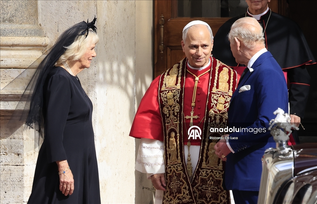 King Charles III and Queen Camilla at the Vatican