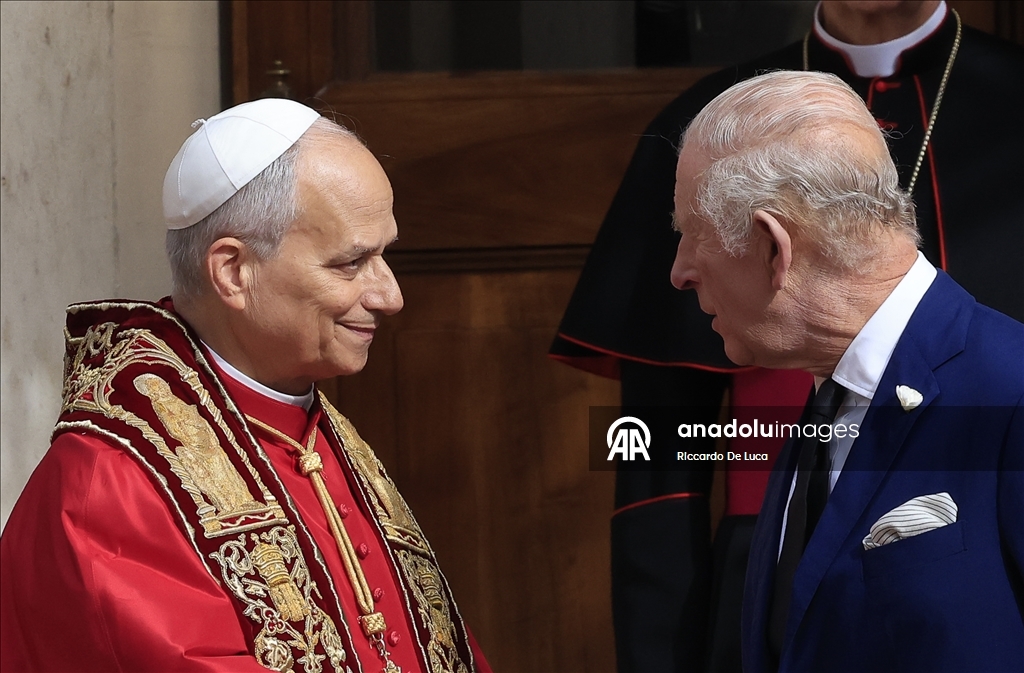 King Charles III and Queen Camilla at the Vatican