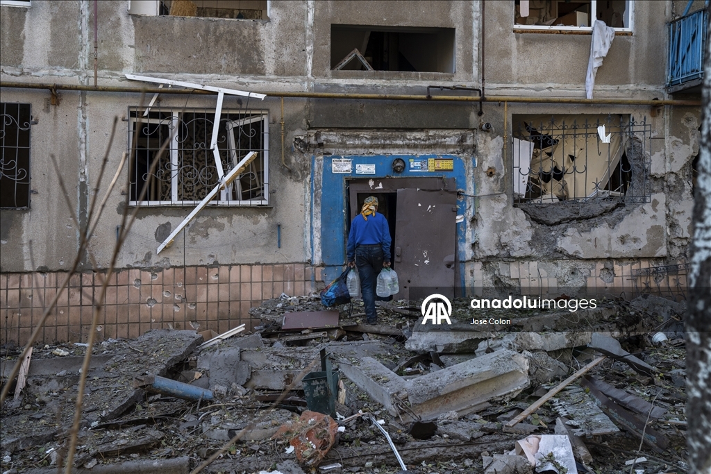 Rus saldırılarında Kostiantynivka kentinde yıkım yaşandı