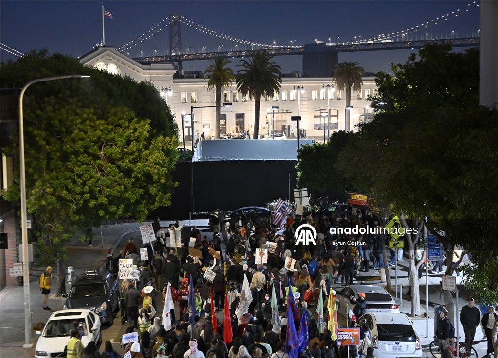 Anti-ICE protest in San Francisco, California