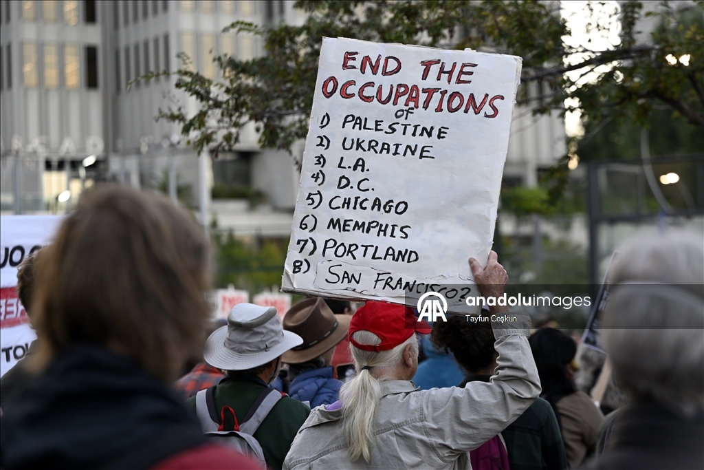 Anti-ICE protest in San Francisco, California