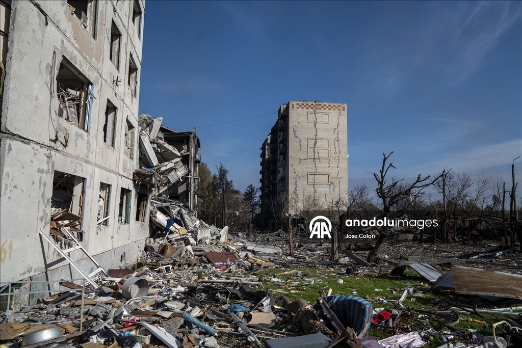 Rus saldırılarında Kostiantynivka kentinde yıkım yaşandı