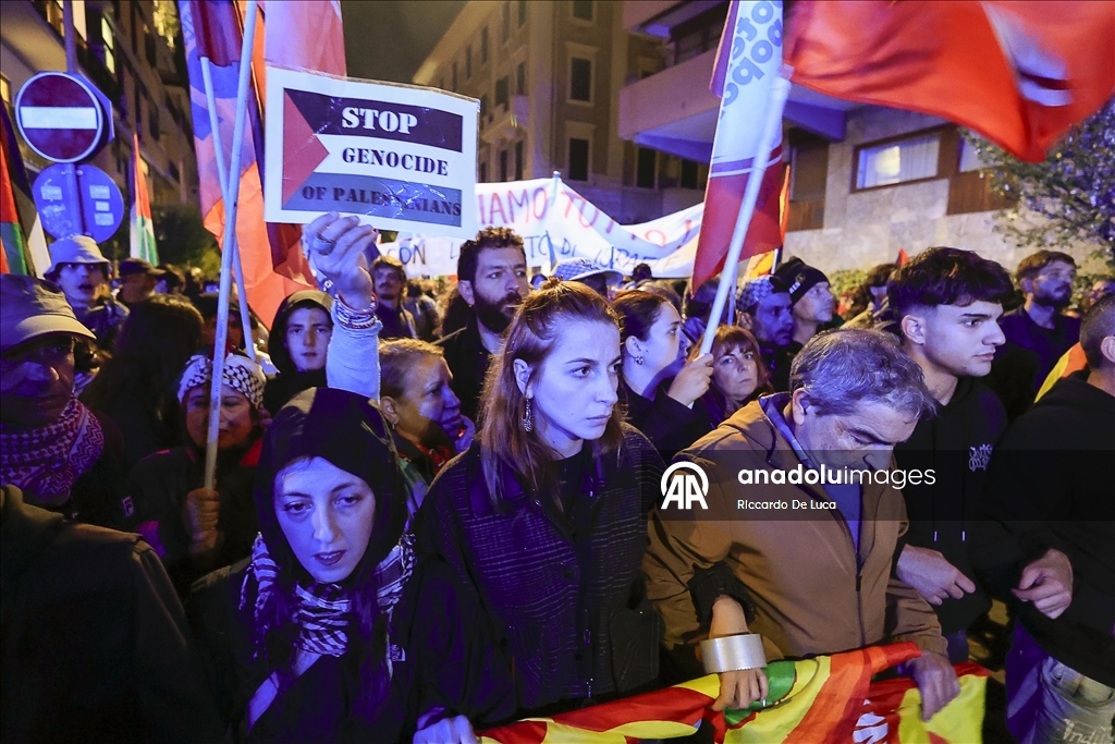 В Риме полиция применила дубинки и водометы против участников акции в поддержку Палестины