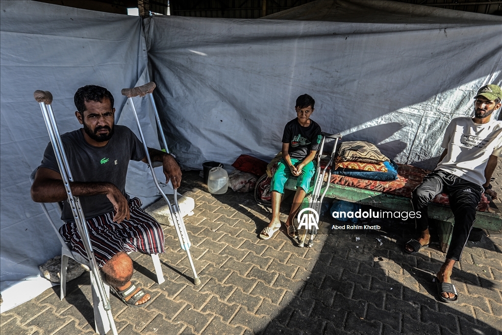 Han Yunus’ta yaralı Filistinliler tedavi için yardım bekliyor