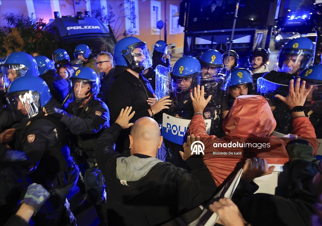 В Риме полиция применила дубинки и водометы против участников акции в поддержку Палестины